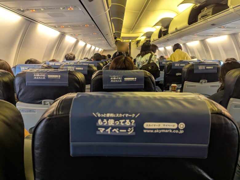 スカイマーク機内